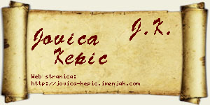 Jovica Kepić vizit kartica